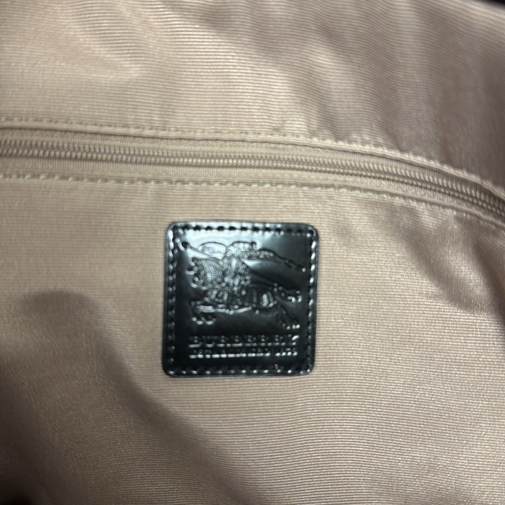 Burberry Beige and Black Checkered Tote - Picture 9 of 9